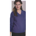 Edwards Ladies Cotton Cashmere V-Neck Sweater